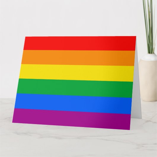 LGBTQ+-Regenbogenfarben Karte (Vorderseite)