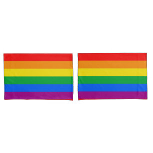 LGBTQ+-Regenbogenfarben Kissenbezug