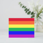 LGBTQ++-Regenbogenfarben mit 2 Seitendesigns Postkarte (Stehend Vorderseite)