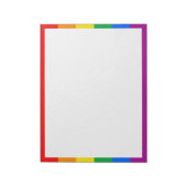 LGBTQ+-Regenbogenfarben Notizblock (Rotiert)