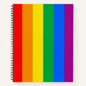 LGBTQ+-Regenbogenfarben Notizblock (Vorderseite)