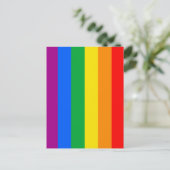 LGBTQ+-Regenbogenfarben Postkarte (Stehend Vorderseite)
