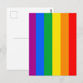 LGBTQ+-Regenbogenfarben Postkarte (Vorne/Hinten)