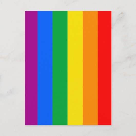 LGBTQ+-Regenbogenfarben Postkarte (Vorderseite)