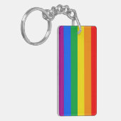 LGBTQ+-Regenbogenfarben Schlüsselanhänger (Vorderseite links)