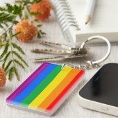 LGBTQ+-Regenbogenfarben Schlüsselanhänger (Vorderseite rechts)