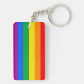 LGBTQ+-Regenbogenfarben Schlüsselanhänger (Rückseite)