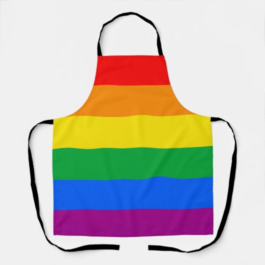 LGBTQ+-Regenbogenfarben Schürze (Vorderseite)