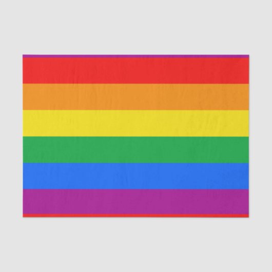 LGBTQ+-Regenbogenfarben Seidenpapier (Vorderseite)