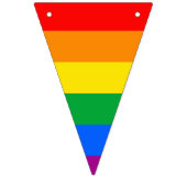 LGBTQ+-Regenbogenfarben Wimpelkette (Dritte Fahne)