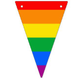 LGBTQ+-Regenbogenfarben Wimpelkette (Zweite Fahne)