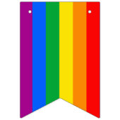 LGBTQ+-Regenbogenfarben Wimpelkette (Zweite Fahne)