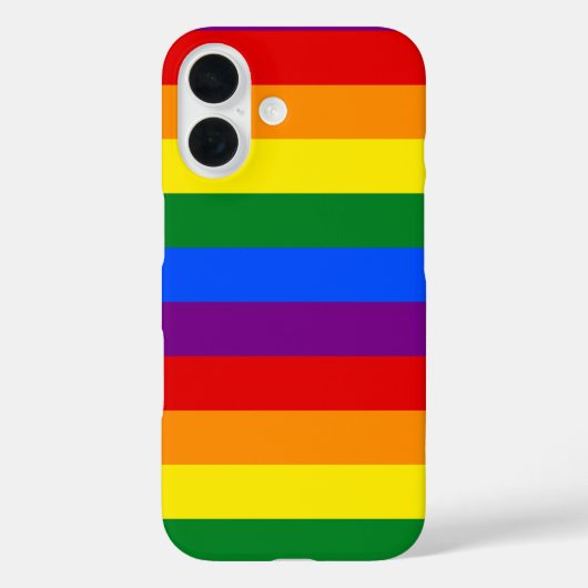 LGBTQ+-Regenbogenfarbenstreifen für den Monat der Case-Mate iPhone Hülle (Rückseite)