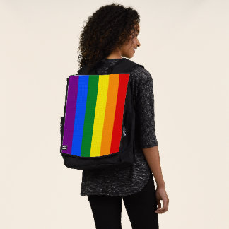 LGBTQ+-Regenbogenfarbenstreifen für den Monat der  Rucksack