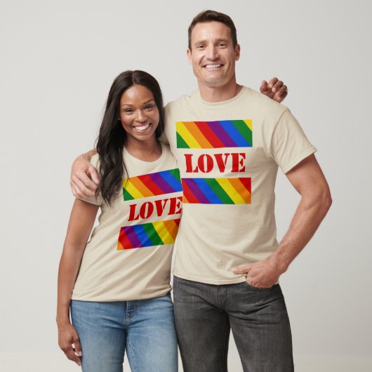 LGBTQ+-Regenbogenfarbenstreifen für den Monat der  T-Shirt (Unisex)