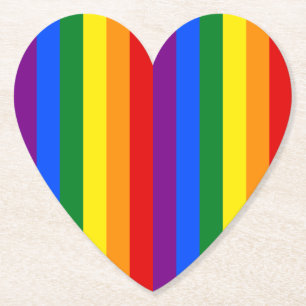 LGBTQ+-Regenbogenfarbenstreifen für den Monat der  Untersetzer