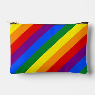 LGBTQ+-Regenbogenfarbenstreifen für den Monat der Zubehörtasche