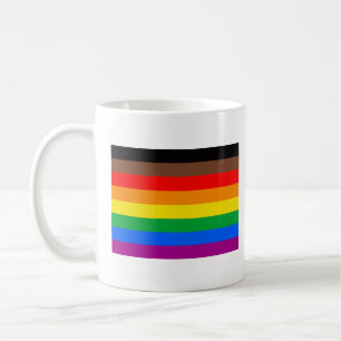 LGBTQ-Regenbogenflagge (8 Streifen) Kaffeetasse