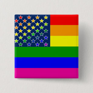Lgbtq-Regenbogenflagge Button