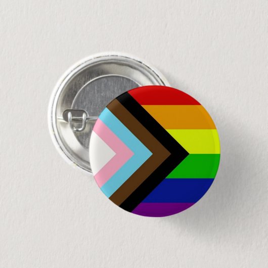 LGBTQ-Regenbogenflagge Button (Vorne & Hinten)