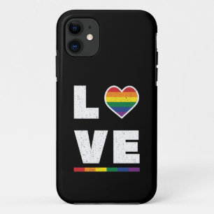 LGBTQ Regenbogenflagge Distressed Grunge Liebe Case-Mate iPhone Hülle