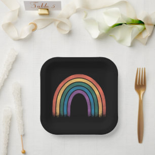 LGBTQ-Regenbogenflagge Gay Pride LGBT-Bewusstsein  Pappteller