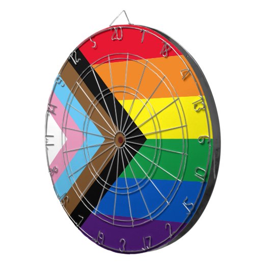 Lgbtq Regenbogenflagge inklusive Diversity Gay Pri Dartscheibe (Vorderseite rechts)