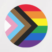 Lgbtq Regenbogenflagge inklusive Diversity Gay Pri Etiketten (Design 1)