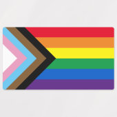 Lgbtq Regenbogenflagge inklusive Diversity Gay Pri Etiketten (Design 1)