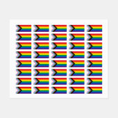 Lgbtq Regenbogenflagge inklusive Diversity Gay Pri Etiketten (Blatt)