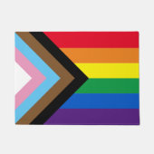 Lgbtq Regenbogenflagge inklusive Diversity Gay Pri Fußmatte (Vorderseite)