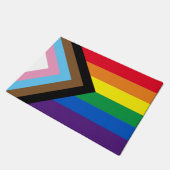Lgbtq Regenbogenflagge inklusive Diversity Gay Pri Fußmatte (Schrägansicht)
