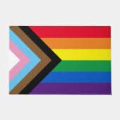 Lgbtq Regenbogenflagge inklusive Diversity Gay Pri Fußmatte (Vorderseite)