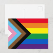 Lgbtq Regenbogenflagge inklusive Diversity Gay Pri Postkarte (Vorne/Hinten)