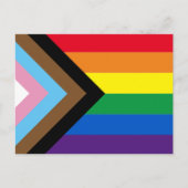 Lgbtq Regenbogenflagge inklusive Diversity Gay Pri Postkarte (Vorderseite)