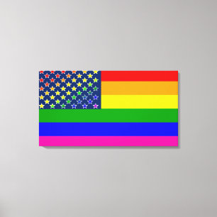 Lgbtq-Regenbogenflagge Leinwanddruck
