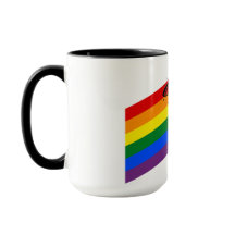 LGBTQ+-Regenbogenflagge mit Niedlicher Tasse für H