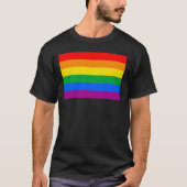 LGBTQ+-Regenbogenflagge T-Shirt (Vorderseite)