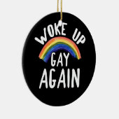 LGBTQ-Regenbogengeschenke Weckte wieder schwul Keramik Ornament (Rechts)
