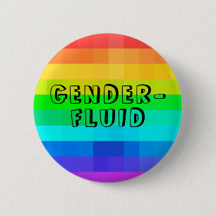 LGBTQ-Regenbogenknopf für geschlechtsgebundene Pr Button
