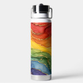 LGBTQ Regenbogenmarmor Trinkflasche (Hinten)