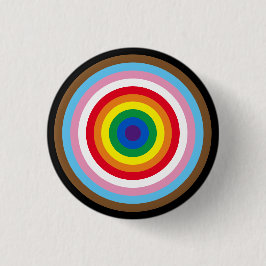 Lgbtq Regenbogenstreifen Bullseye Gay Pride Fahne  Button