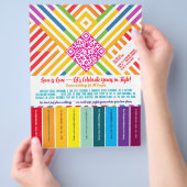 LGBTQ+ reißen den Flyer ab (Hand)