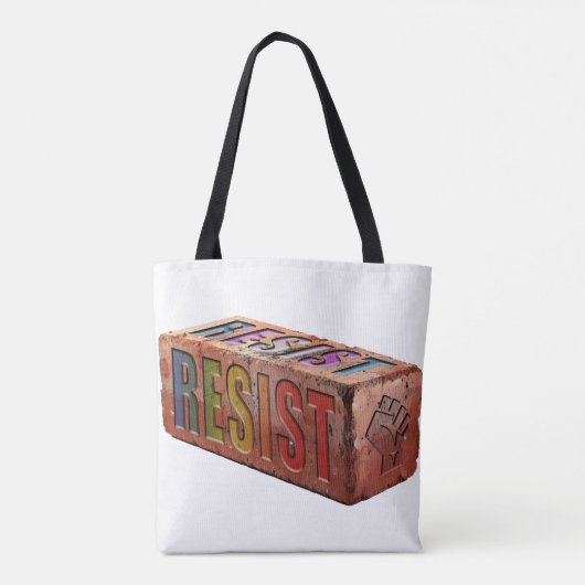 LGBTQ+ "RESIST Brick" Tasche (Rückseite)