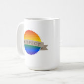 LGBTQ Respektiert die Tasse des Personalisierten A (Vorderseite Links)