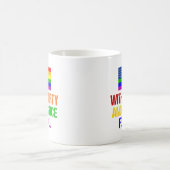 LGBTQ Rights Rainbow American Flag Gay Pride Kaffeetasse (Mittel)