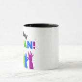 LGBTQ+ RIghts Wir sind alle Menschen Tasse (Zentrum)