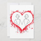 LGBTQ-Romantikkarte Ankündigung (Vorderseite)