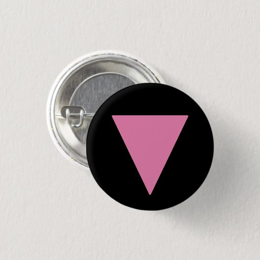 LGBTQ+ rosa Dreieck Button (Vorne & Hinten)