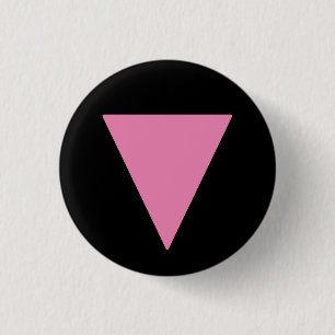 LGBTQ+ rosa Dreieck Button